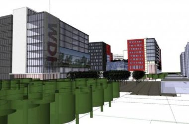 Sketchup办公模型|多层办公区，现代风格-BIM建筑网