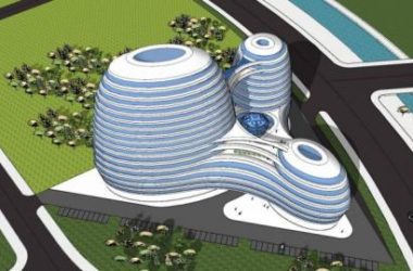 Sketchup酒店模型|星级云河，多层高层混合酒店，现代风格-BIM建筑网