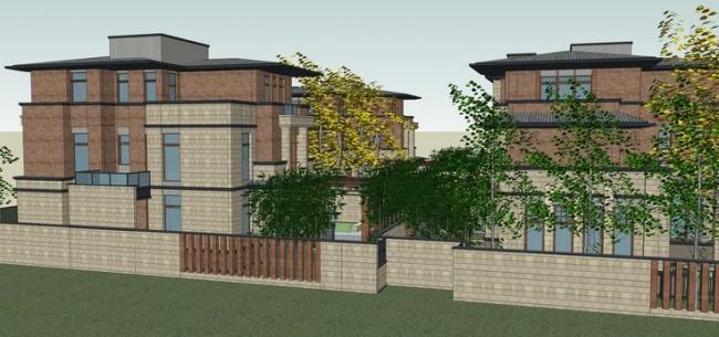 Sketchup别墅模型|别墅住宅区，欧式古典风格，居住建筑