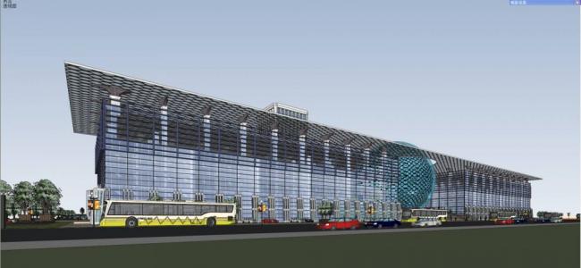 Sketchup酒店模型|宿迁会议中心，多层酒店，办公，现代风格