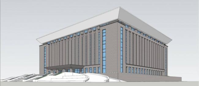 Sketchup办公模型|综合行政楼，办公，现代风格