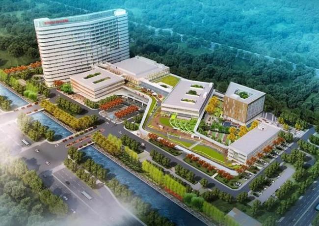 Sketchup医院模型|多层高层混合医院，医疗建筑，现代风格