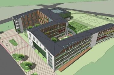 Sketchup学校模型|多层学校教学楼，中小学，教育建筑，新中式风格-BIM建筑网