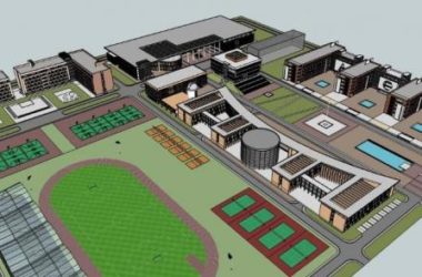 Sketchup学校模型|多层中小学学校，教学楼，教育建筑，现代风格-BIM建筑网