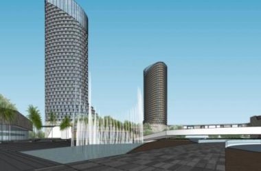 Sketchup综合体模型|青岛张村，超高层商业综合体，办公写字楼，现代风格-BIM建筑网