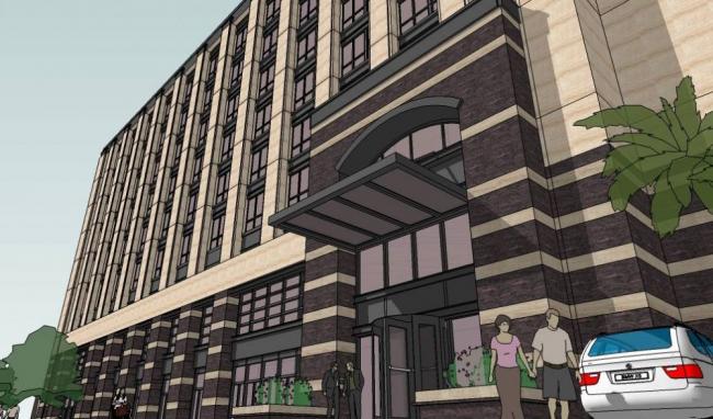 Sketchup办公模型|多层办公楼，新古典风格