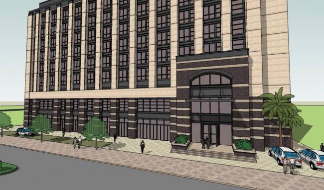 Sketchup办公模型|多层办公楼，新古典风格