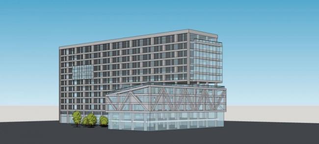 Sketchup办公模型|小高层办公楼，现代风格