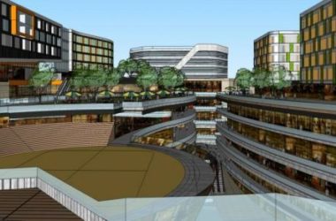 Sketchup综合体模型|豫发·海贝城，多层商业综合体，裙房，酒店，办公，现代风格-BIM建筑网