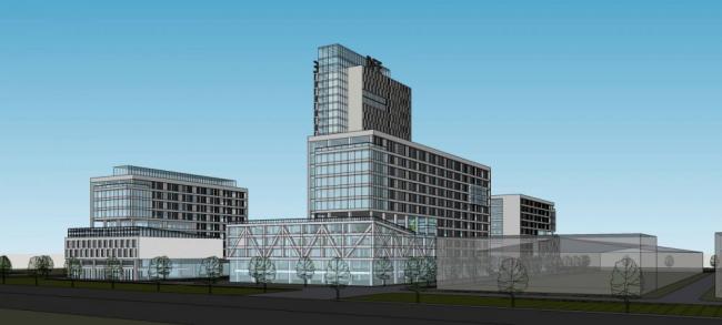 Sketchu工业厂房|烟台东方电子产业园，多层高层混合，办公厂房，工业建筑，现代风格