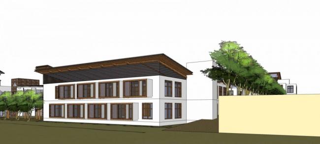 Sketchup酒店模型|多层度假酒店，欧式古典风格