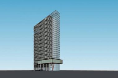 Sketchup办公模型|高层办公楼，写字楼，现代风格-BIM建筑网