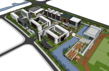 Sketchup学校模型|宁波江北慈城中学，多层中小学，教学楼，教育建筑，现代风格-BIM建筑网