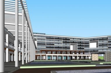 Sketchup酒店模型|多层度假酒店，现代风格-BIM建筑网