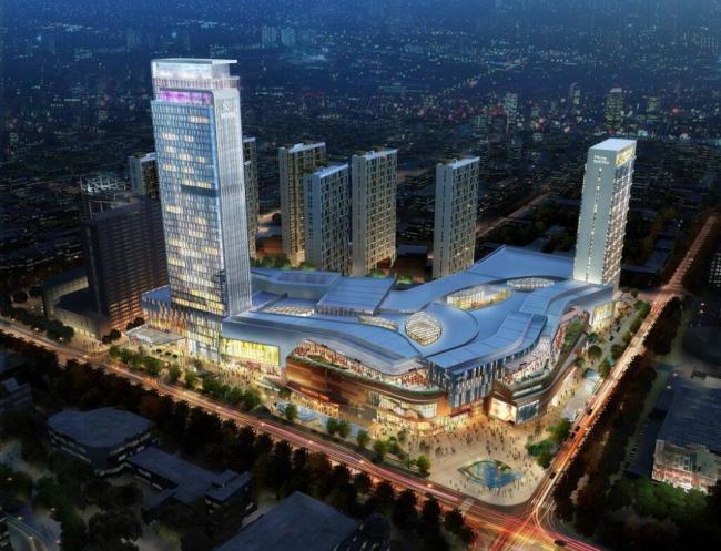 Sketchup综合体模型|超高层商业综合体，办公写字楼，酒店，住宅，现代风格