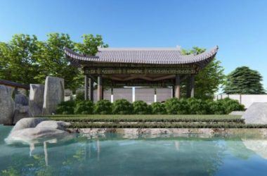 Sketchup商业模型|多层休闲会所，新中式风格，商业建筑-BIM建筑网