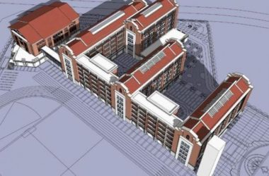 Sketchup学校模型|多层中小学学校，教学楼，教育建筑，古典风格-BIM建筑网