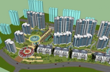 Sketchup住宅模型|高层住宅小区规划,居住建筑,现代风格-BIM建筑网