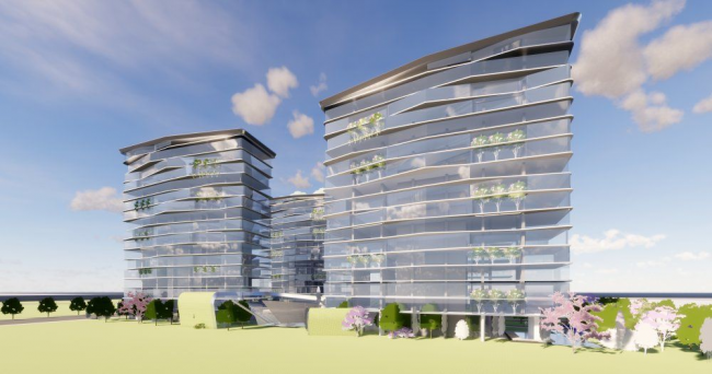 Sketchup住宅模型|高层住宅，现代风格，居住建筑