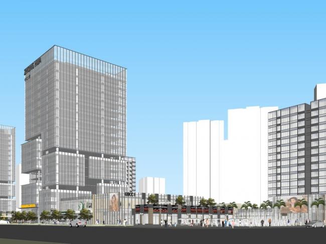 Sketchup综合体模型|高层商业综合体，办公写字楼，现代风格