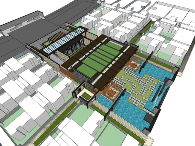 Sketchup商业模型|多层售楼处，现代风格，商业建筑
