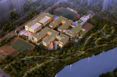 Sketchup学校模型|多层中小学学校，教育建筑，现代风格-BIM建筑网