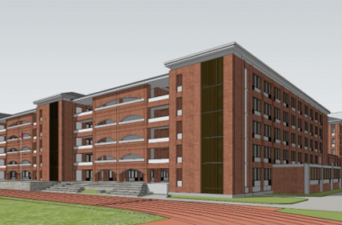 Sketchup学校模型|多层中学学校，教育建筑，现代风格-BIM建筑网