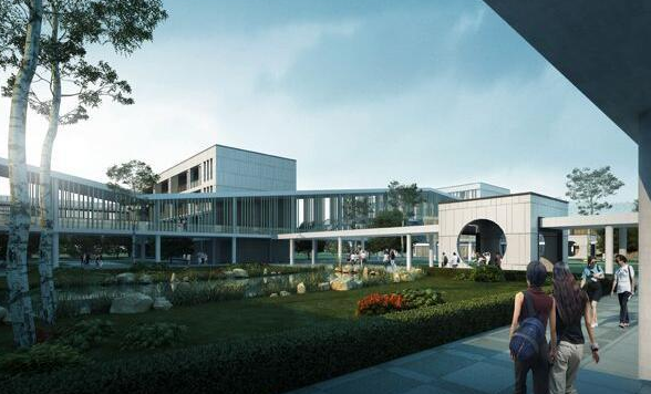 Sketchup学校模型|多层中学学校，教育建筑，现代风格