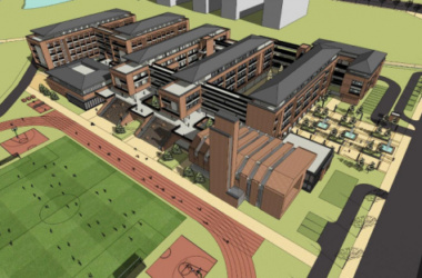 Sketchup学校模型|多层中小学学校，教育建筑，新古典风格-BIM建筑网