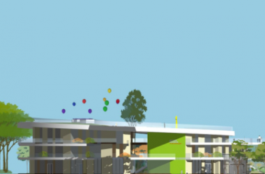 Sketchup学校模型|多层幼儿园学校，教育建筑，现代风格-BIM建筑网