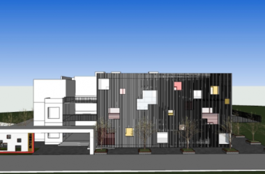 Sketchup学校模型|多层幼儿园学校，教育建筑，现代风格-BIM建筑网