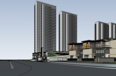 Sketchup住宅模型|高层住宅小区,现代风格,居住建筑-BIM建筑网