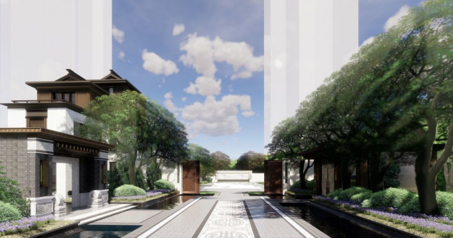 Sketchup商业模型|多层售楼处，新中式风格