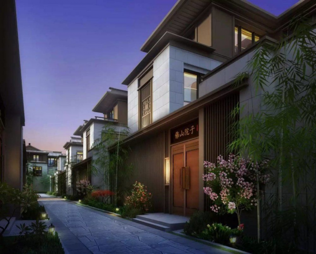 Sketchup商业模型|多层售楼处，新中式风格