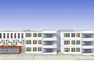 Sketchup学校模型|多层幼儿园学校，教育建筑，现代风格-BIM建筑网