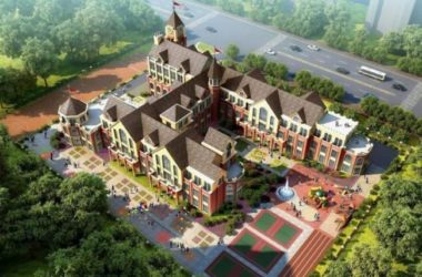 Sketchup学校模型|多层幼儿园学校，教育建筑，英式古典风格-BIM建筑网