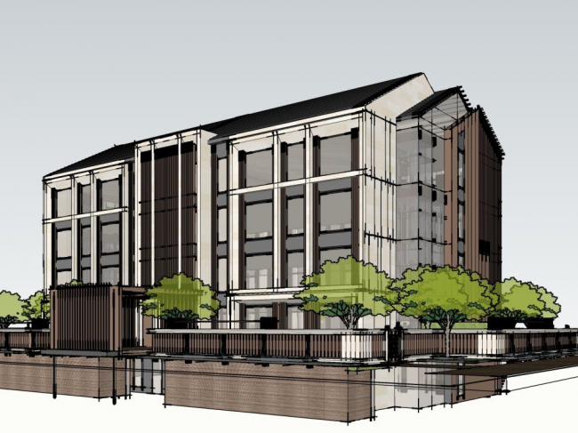 Sketchup住宅模型|高层住宅，现代风格，居住建筑