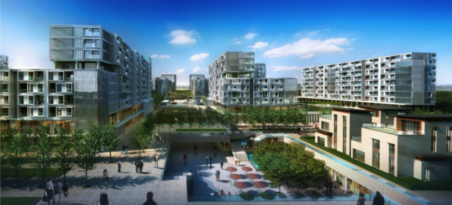 Sketchup住宅模型|上海虹桥万科，多层高层混合住宅小区，现代风格