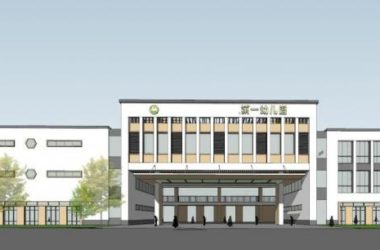 Sketchup学校模型|多层幼儿园学校，教育建筑，新中式风格-BIM建筑网