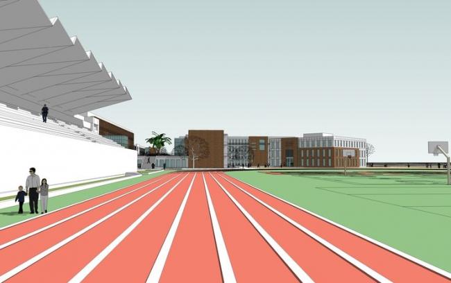 Sketchup学校模型|多层学校，教育建筑，现代风格