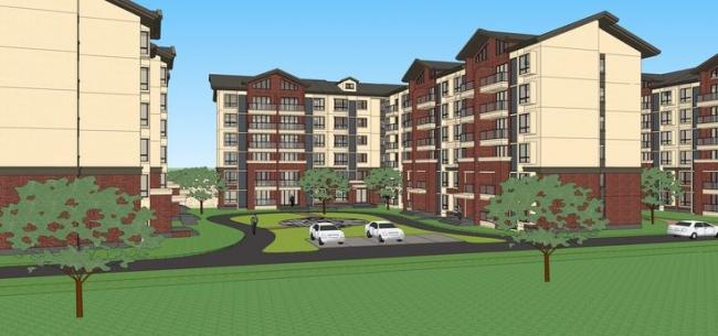 Sketchup住宅模型|多层住宅小区，景观设计，欧式风格，居住建筑