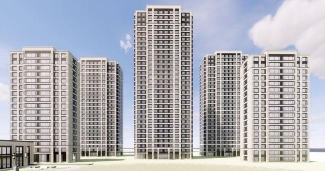 Sketchup住宅模型|高层住宅小区，现代风格