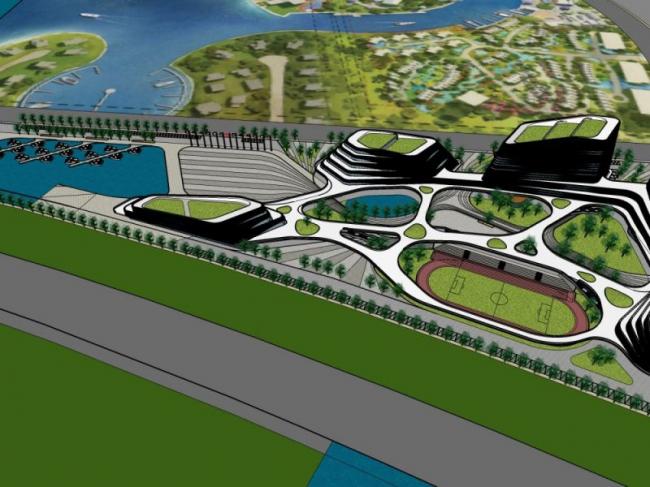 Sketchup综合体模型|多层商业综合体，现代风格