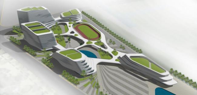 Sketchup综合体模型|多层商业综合体，现代风格