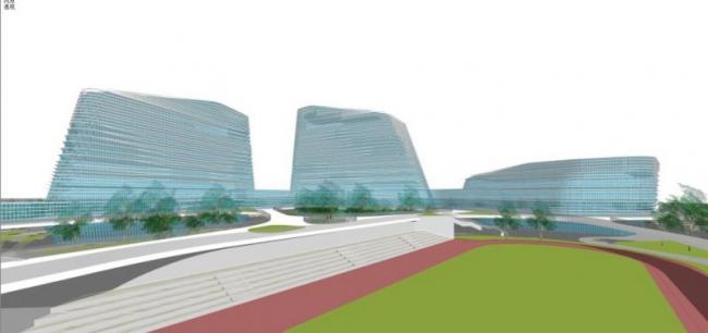 Sketchup综合体模型|多层商业综合体，现代风格