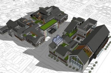 Sketchup办公模型|多层办公，中式风格-BIM建筑网