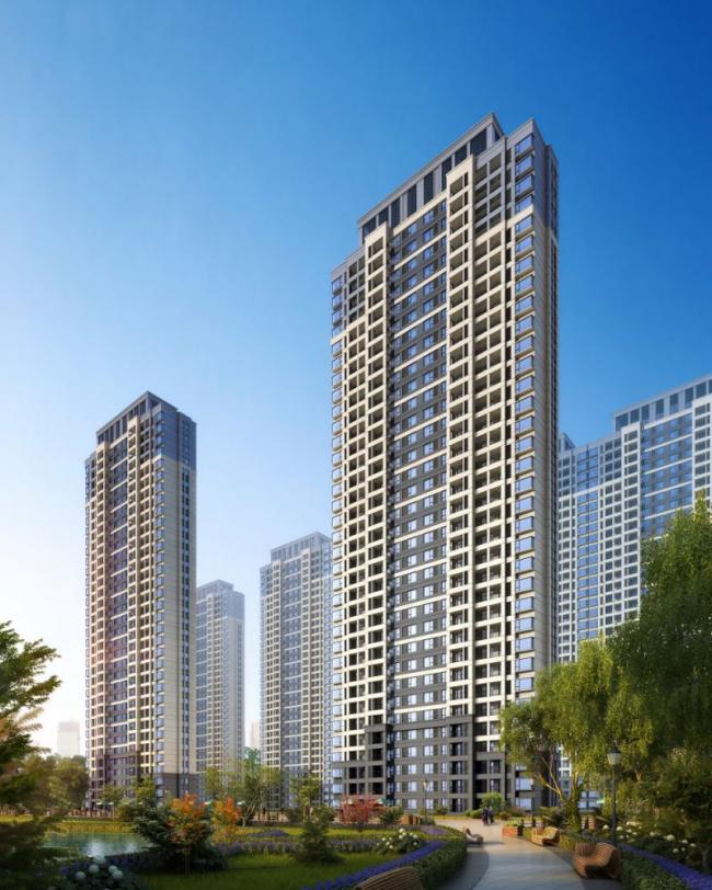 Sketchup住宅模型|高层住宅小区，底层商业，居住建筑，现代风格