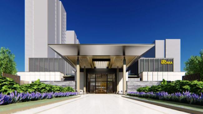 Sketchup办公模型|多层办公楼，现代风格