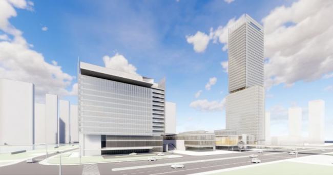 Sketchup综合体模型|高层商业综合体，现代风格