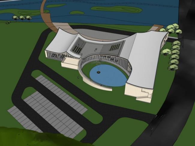 Sketchup商业模型|多层商业售楼处，现代风格